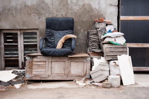 Before and after garden clearance in a Leytonstone home